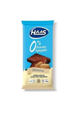 Chocolate Haas s/azu almendras 70gr