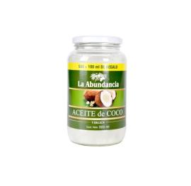 Aceite de coco virgen La Abundancia 500ml +100