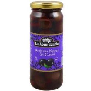 Aceitunas negras La Abundancia s/carozo frasco 160gr