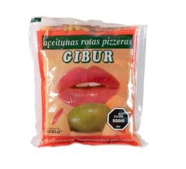 Aceitunas verdes Gibur pizzeras 1kg esc.