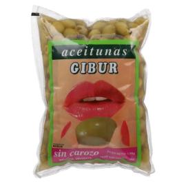 Aceitunas verdes Gibur s/carozo 1kg esc.