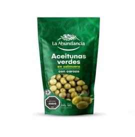 Aceitunas verdes La Abundancia c/carozo 300gr