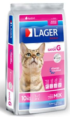 Alimento GATO Lager Premium 10kg