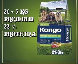 Alimento perro Kongo adulto 21+3kg