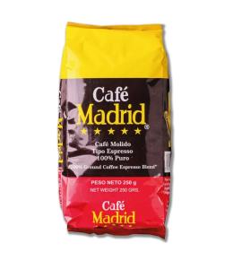 Café molido Madrid 100% puro 250gr