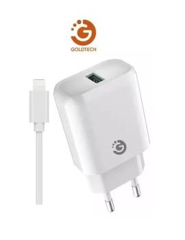 Cargador Goldtech voom 2.1A pared + cable Iphone