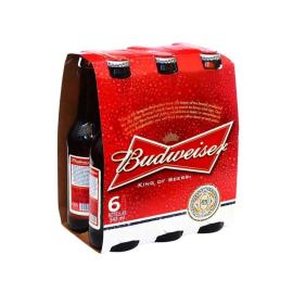 Cerveza Budweiser 6 bot. x330ml