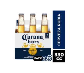 Cerveza Corona 6 bot. x330ml