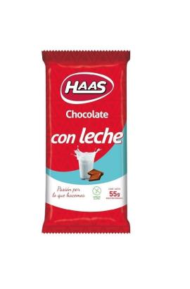 Chocolate Haas leche 55gr