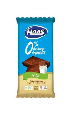 Chocolate Haas s/azu leche 150gr