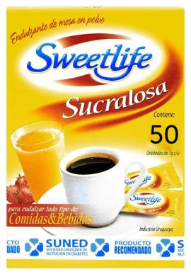 Edulcorante Sweetlife 50un x1gr