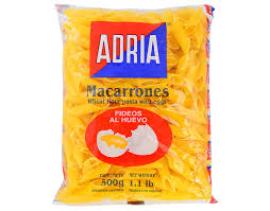 Fideos Adria huevo macarrón rayado 500gr