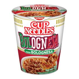 Fideos instant. Noodles cup bolognesa 72gr