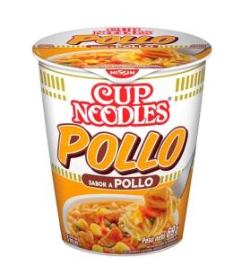 Fideos instant. Noodles cup pollo 69gr