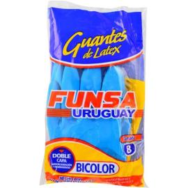 Guantes Funsa bicolor 8