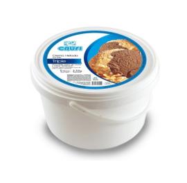 Helado Crufi DDL, choco y sambayón 5lt