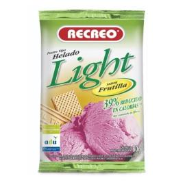 Helado en polvo Recreo light frutilla 90gr