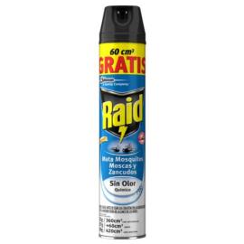 Insecticida Raid moscas.mosq.zancudos s/olor 420
