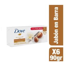 Jabón Dove karité x6 90g c/u