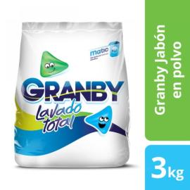 Jabón en polvo Granby bicarbonato limón 3k