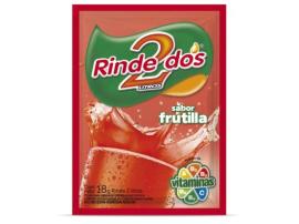 Jugo en polvo Rinde2 frutilla 20 sobres 18g c/u