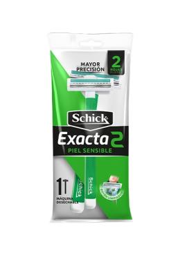 Máq. afeitar Schick exacta 2