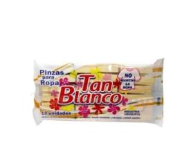 Palillos madera Tan blanco 12un