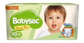 Pañales Babysec classic plus XG x32