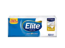 Pañuelos Elite tr.hoja pack x10 10un c/u