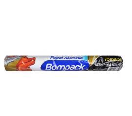 Papel aluminio Bompack rollo 30cm x7.5m