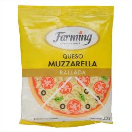 Queso muzzarella Farming rallada 1kg