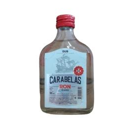 Ron blanco Carabelas petaca 195ml