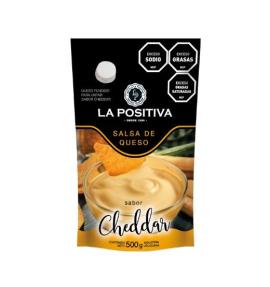 Salsa queso cheddar La Positiva 500gr