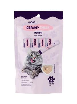 Snack p/gatos Lopets salmón 4un 60gr