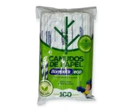 Sorbitos de papel Bompack 100 uds.