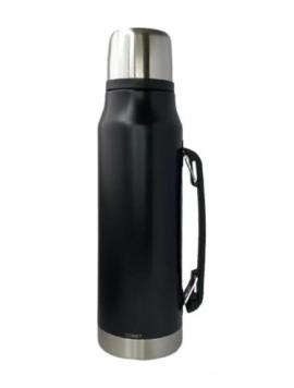 Termo Comet acero inox. negro 1lt c/manija