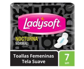 Toalla fem.Ladysoft noct.norm t.sua c/alas x7