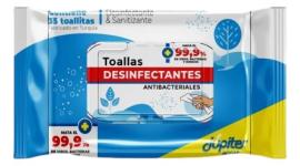 Toallas húmedas Jupiter desinfec. x35un