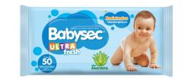 Toallita Húmeda Babysec ultra fresh c/aloe vera x50