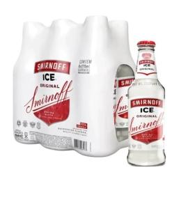 Vodka Smirnoff Ice original pack 6bot 275ml c/u