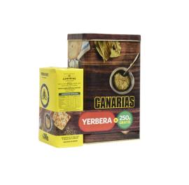 Yerbera Canarias + yerba 250gr regalo